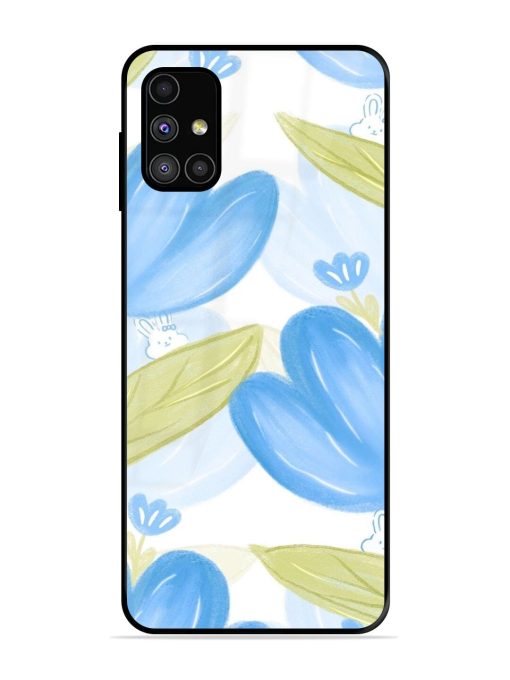 Bunny'S Blue Garden Glossy Soft Edge Case for Samsung Galaxy M31S Chachhi