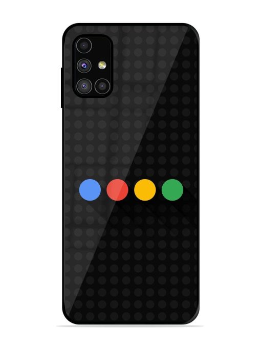 Google Dots Glossy Soft Edge Case for Samsung Galaxy M31S Chachhi