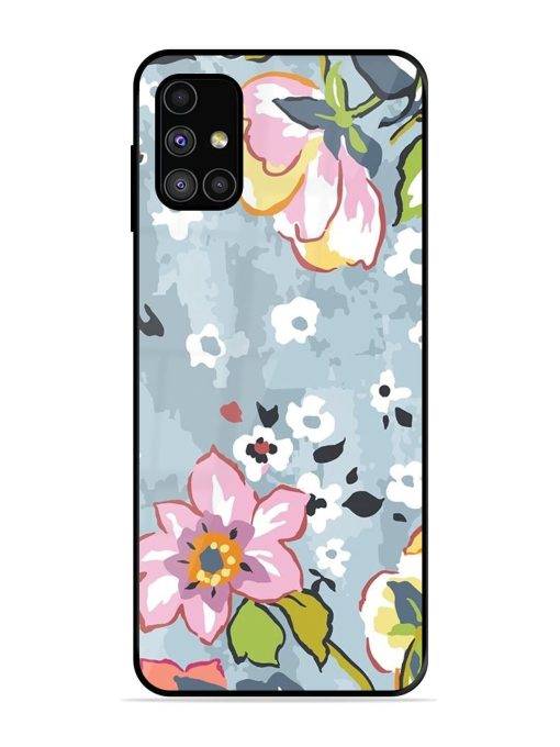 Floral Fantasy Glossy Soft Edge Case for Samsung Galaxy M31S Chachhi