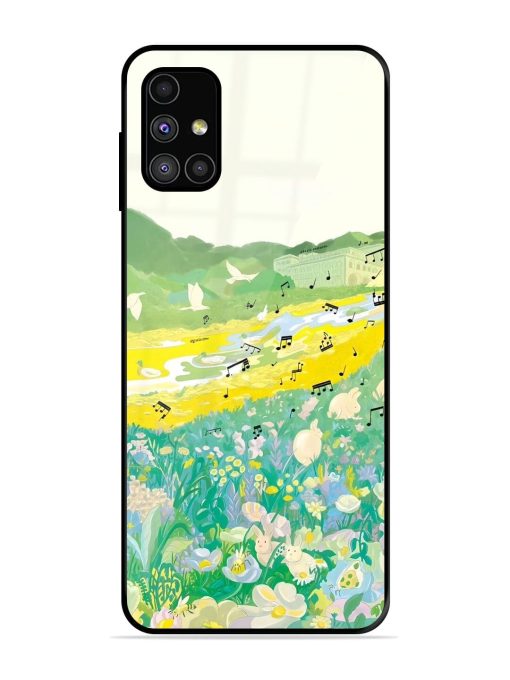 Melody In Bloom Glossy Soft Edge Case for Samsung Galaxy M31S Chachhi