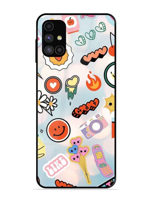 Cheerful Glossy Soft Edge Case for Samsung Galaxy M31S Chachhi