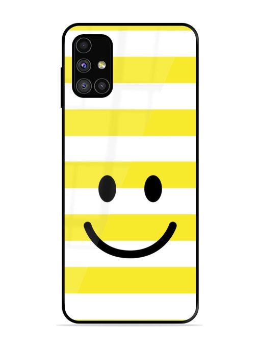 Smiling Stripes Glossy Soft Edge Case for Samsung Galaxy M31S Chachhi