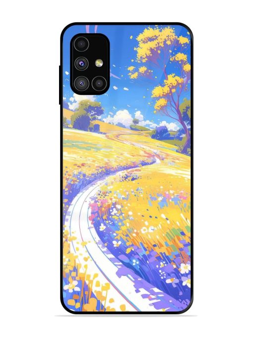 Vibrant Spring Meadow Glossy Soft Edge Case for Samsung Galaxy M31S Chachhi