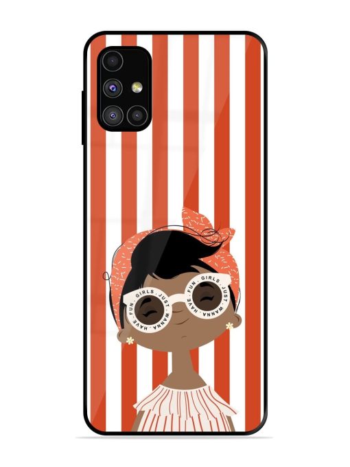 Girls Just Wanna Have Fun Glossy Soft Edge Case for Samsung Galaxy M31S Chachhi