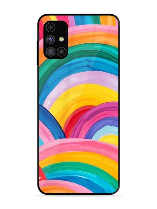 Rainbow Cascade Glossy Soft Edge Case for Samsung Galaxy M31S Chachhi