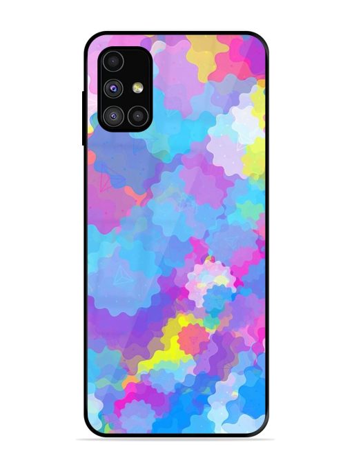 Psychedelic Cloud Burst Glossy Soft Edge Case for Samsung Galaxy M31S Chachhi