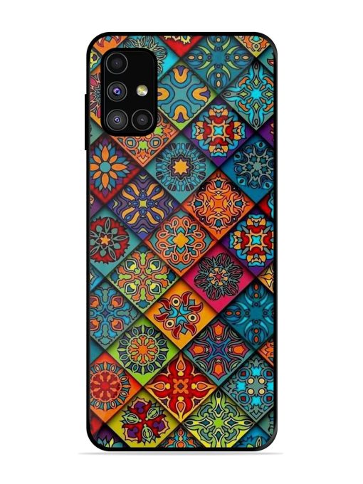 Patchwork Mandala Mosaic Glossy Soft Edge Case for Samsung Galaxy M31S Chachhi