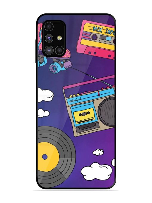 Retro Vibes Glossy Soft Edge Case for Samsung Galaxy M31S Chachhi