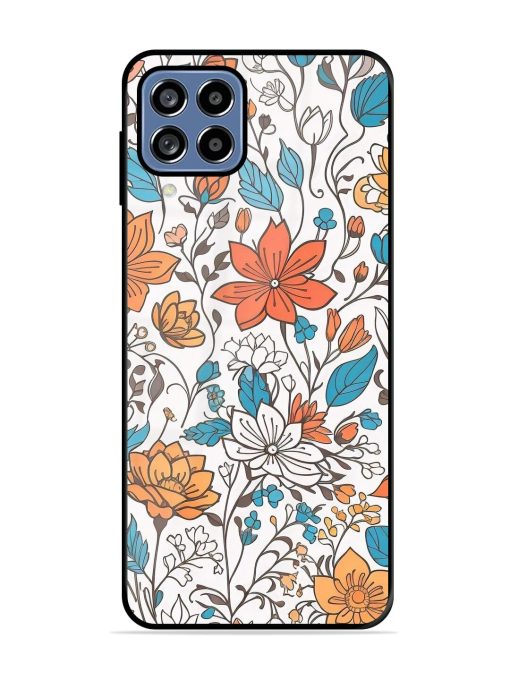 Floral Symphony Glossy Soft Edge Case for Samsung Galaxy M32 (4G) Chachhi