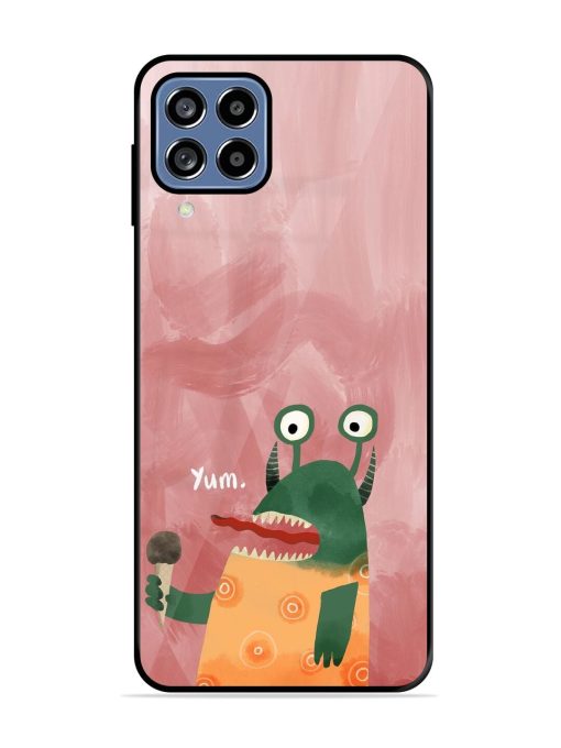 Hungry Monster Glossy Soft Edge Case for Samsung Galaxy M32 (4G) Chachhi