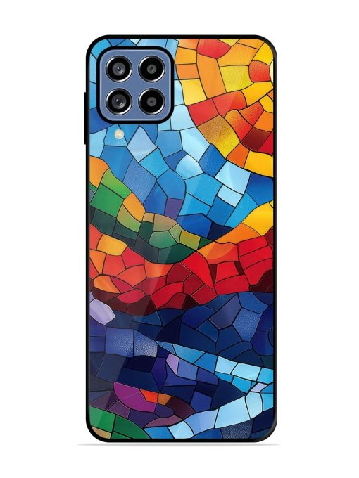 Mosaic Sunset Glossy Soft Edge Case for Samsung Galaxy M32 (4G)