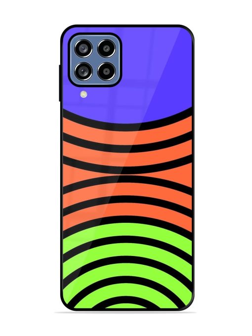 Psychedelic Stripe Symphony Glossy Soft Edge Case for Samsung Galaxy M32 (4G) Chachhi