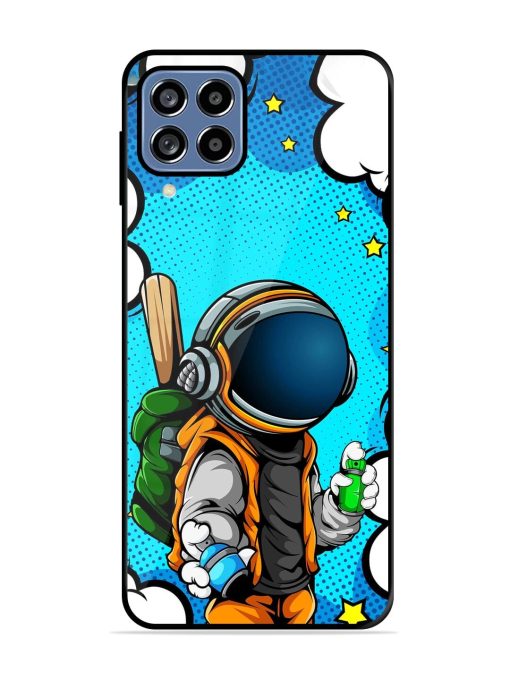 Space Graffiti Artist Glossy Soft Edge Case for Samsung Galaxy M32 (4G) Chachhi