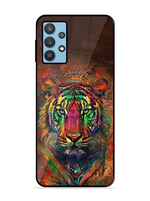 Cosmic Tiger Glossy Soft Edge Case for Samsung Galaxy M32 (5G)