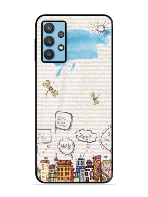 Doodle City Glossy Soft Edge Case for Samsung Galaxy M32 (5G)