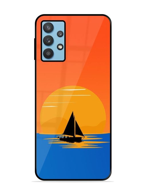 Sunset Sail Glossy Soft Edge Case for Samsung Galaxy M32 (5G)