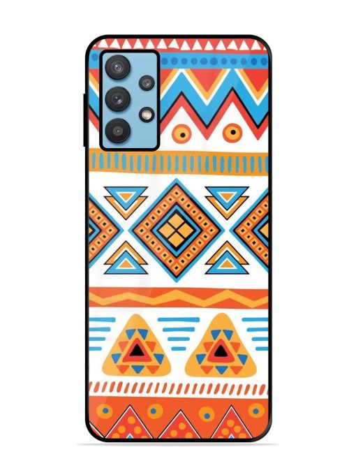 Vibrant Tribal Pattern Glossy Soft Edge Case for Samsung Galaxy M32 (5G)