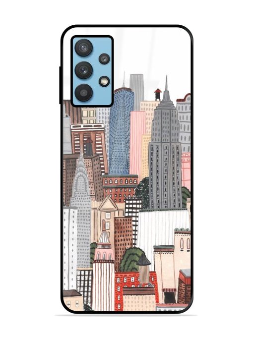 Cityscape Dreams Glossy Soft Edge Case for Samsung Galaxy M32 (5G)