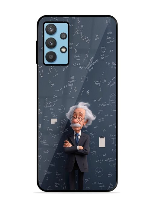 Albert Einstein Glossy Soft Edge Case for Samsung Galaxy M32 (5G)