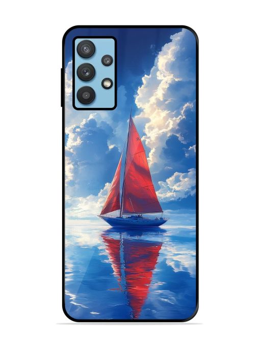 Crimson Sails Glossy Soft Edge Case for Samsung Galaxy M32 (5G)