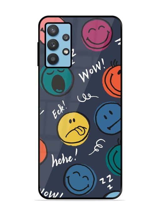 Emoticon Parade Glossy Soft Edge Case for Samsung Galaxy M32 (5G)