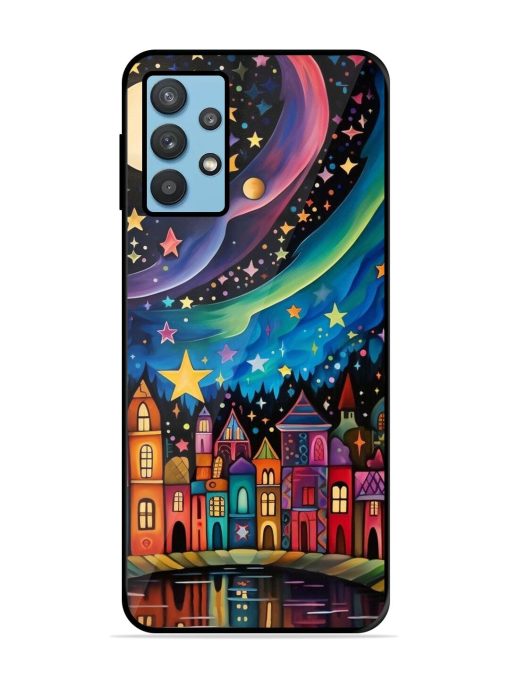 Starlit Village Glossy Soft Edge Case for Samsung Galaxy M32 (5G)