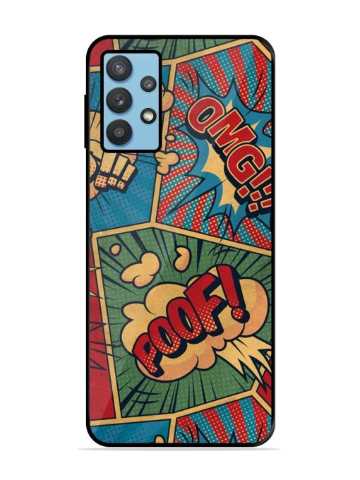 Comic Book Chaos Glossy Soft Edge Case for Samsung Galaxy M32 (5G)