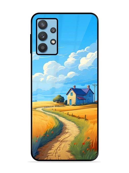 Countryside Cottage Glossy Soft Edge Case for Samsung Galaxy M32 (5G)