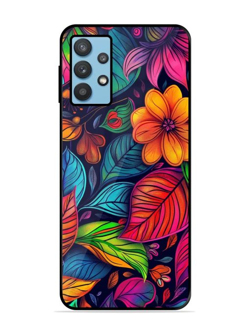 Rainbow Of Blooms Glossy Soft Edge Case for Samsung Galaxy M32 (5G)