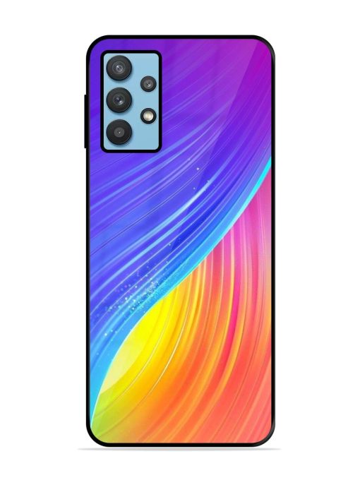 Neon Swirl Glossy Soft Edge Case for Samsung Galaxy M32 (5G)