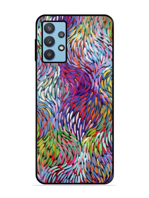 Vibrant Waves Glossy Soft Edge Case for Samsung Galaxy M32 (5G)