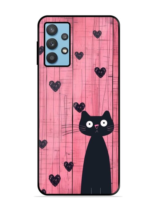 Feline Valentine'S Day Glossy Soft Edge Case for Samsung Galaxy M32 (5G)