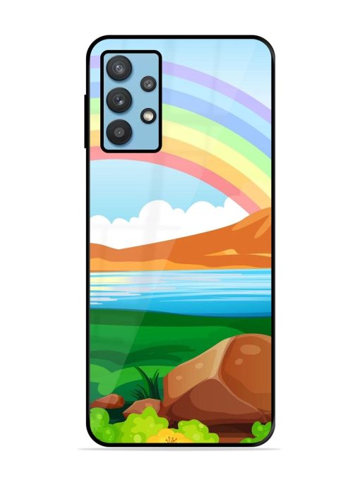 Rainbow Over The Lake Glossy Soft Edge Case for Samsung Galaxy M32 (5G)