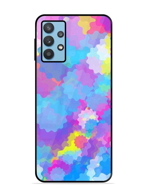 Psychedelic Cloud Burst Glossy Soft Edge Case for Samsung Galaxy M32 (5G)