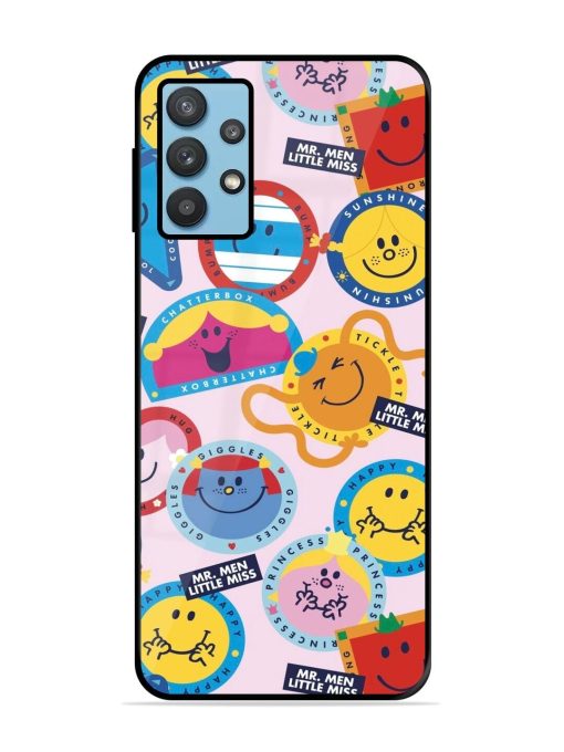 Whimsical Mr. Men & Little Miss Glossy Soft Edge Case for Samsung Galaxy M32 (5G)