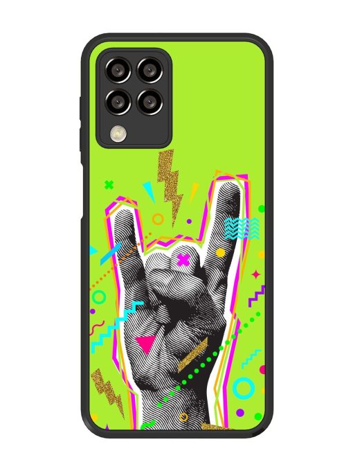 Neon Rock Glossy Soft Edge Case for Samsung Galaxy M33 (5G) Chachhi