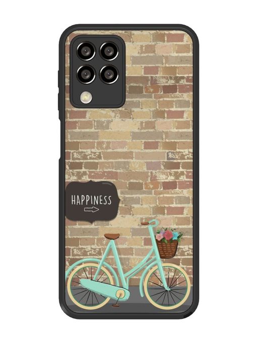 Pedaling Towards Happiness Glossy Soft Edge Case for Samsung Galaxy M33 (5G) Chachhi