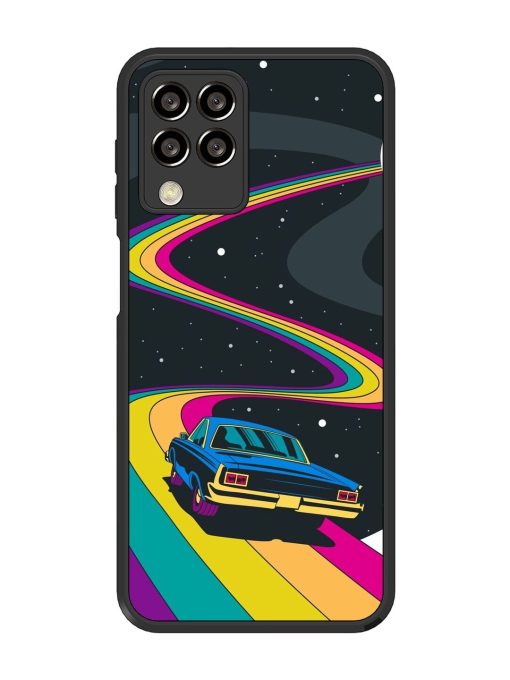 Rainbow Road Glossy Soft Edge Case for Samsung Galaxy M33 (5G) Chachhi