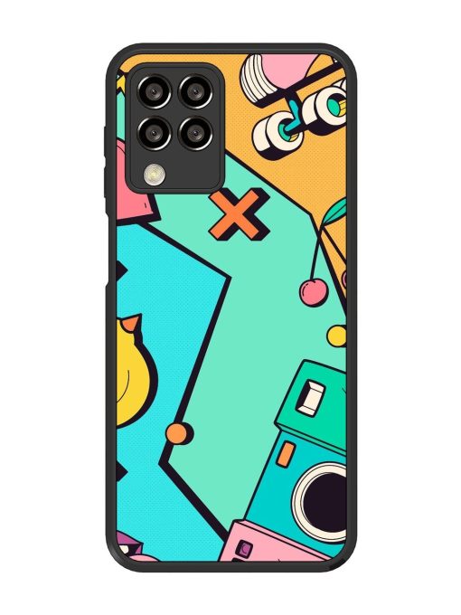 Retro Remix Glossy Soft Edge Case for Samsung Galaxy M33 (5G) Chachhi