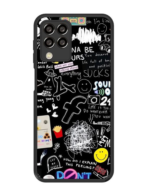 Doodle Diary Glossy Soft Edge Case for Samsung Galaxy M33 (5G) Chachhi