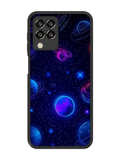 Neon Cosmos Glossy Soft Edge Case for Samsung Galaxy M33 (5G) Chachhi