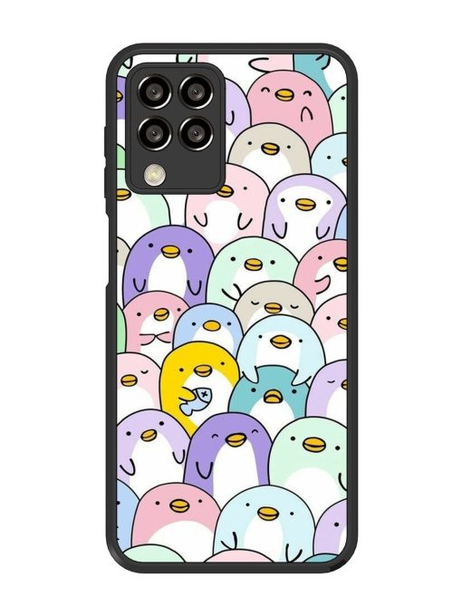 Penguin Party Glossy Soft Edge Case for Samsung Galaxy M33 (5G) Chachhi