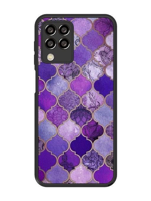 Purple Mosaic Magic Glossy Soft Edge Case for Samsung Galaxy M33 (5G)