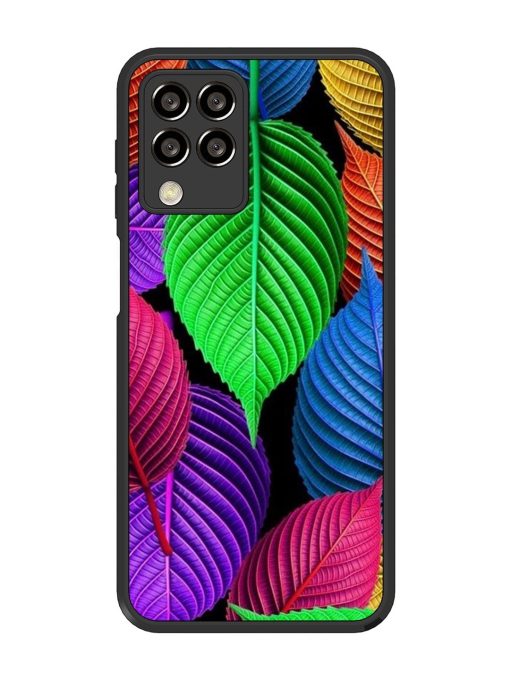 Rainbow Leaf Symphony Glossy Soft Edge Case for Samsung Galaxy M33 (5G) Chachhi