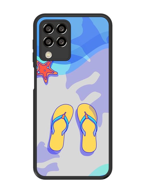 Sandy Toes And Salty Seas Glossy Soft Edge Case for Samsung Galaxy M33 (5G) Chachhi