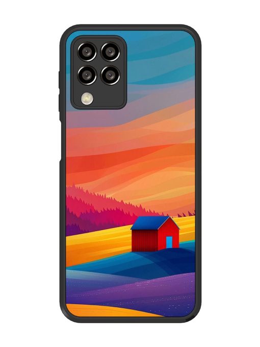 Sunset Solitude Glossy Soft Edge Case for Samsung Galaxy M33 (5G) Chachhi