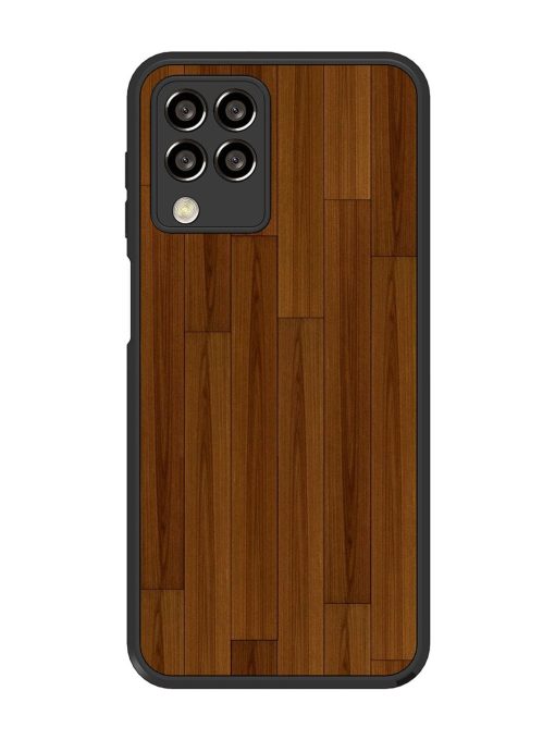 Warm Woodgrain Glossy Soft Edge Case for Samsung Galaxy M33 (5G) Chachhi