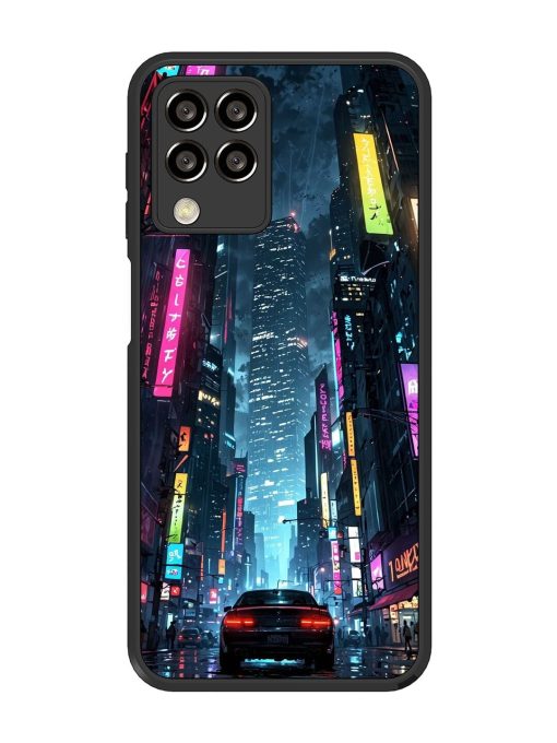 Neon Nightscape Glossy Soft Edge Case for Samsung Galaxy M33 (5G) Chachhi