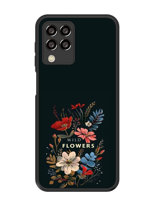 Dark Floral Glossy Soft Edge Case for Samsung Galaxy M33 (5G)