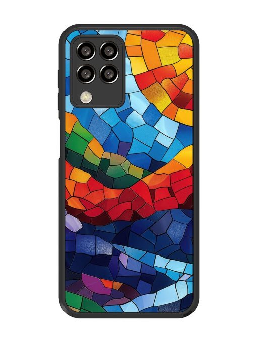 Mosaic Sunset Glossy Soft Edge Case for Samsung Galaxy M33 (5G) Chachhi